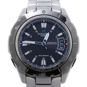 CASIO Oceanus OCW-P100 Black Silver Titanium Men's Watch
